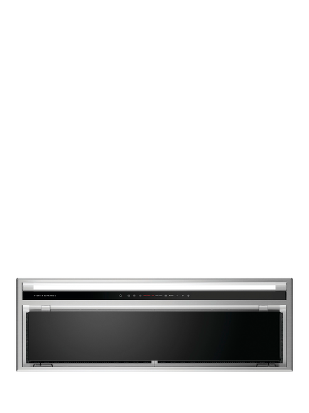 Fisher & Paykel HP90IHCB4 90cm Built In Extractor Cooker Hood, Black, Black