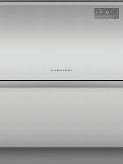 Fisher & Paykel DD60D2HNX9 Integrated Double Dishwasher, Stainless Steel, Stainless Steel