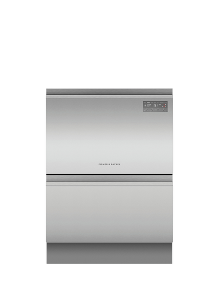 Fisher & Paykel Series 7 DD60D2HNX9 Integrated Double DishDrawer™ Dishwasher, Stainless Steel, Stainless Steel