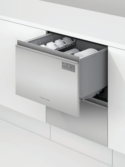 Fisher & Paykel Series 7 DD60D2HNX9 Integrated Double DishDrawer™ Dishwasher, Stainless Steel - view 2, Stainless Steel