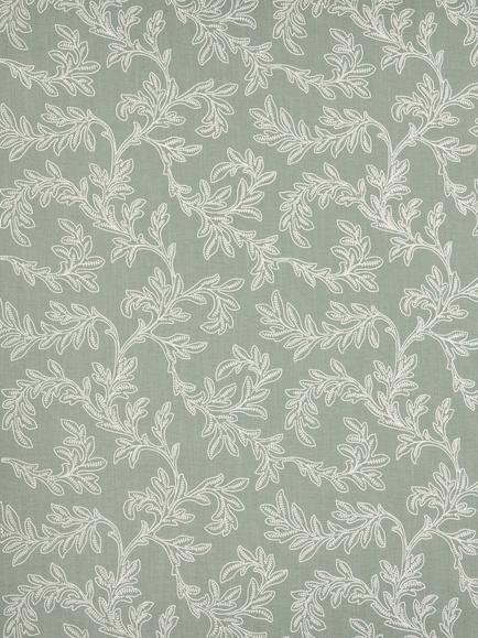 John Lewis Acanthus Embroidered Furnishing Fabric, Green