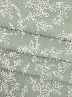 John Lewis Acanthus Embroidered Furnishing Fabric - view 2, Green