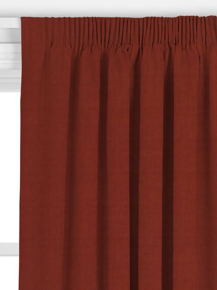 John Lewis Cotton Blend Made to Measure Curtains or Roman Blind, Brick - view 2, Brick