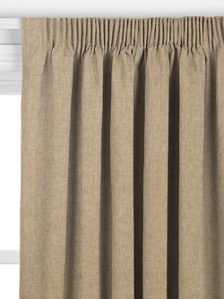 John Lewis Cotton Blend Made to Measure Curtains or Roman Blind, Sandstone - view 2, Sandstone