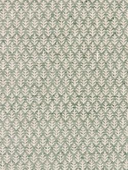 John Lewis Elm Leaf Woven Made to Measure Curtains or Roman Blind, Myrtle Green, Myrtle Green