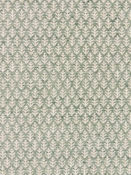 John Lewis Elm Leaf Woven Made to Measure Curtains or Roman Blind, Myrtle Green, Myrtle Green