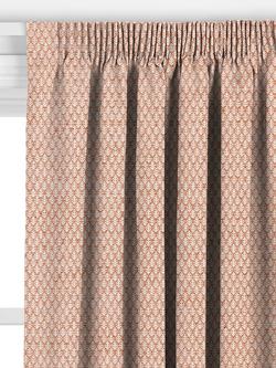 John Lewis Elm Leaf Woven Made to Measure Curtains or Roman Blind, Rust - view 2, Rust