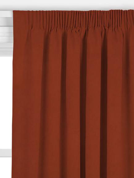 John Lewis Knitted Velvet Made to Measure Curtains or Roman Blind, Sienna - view 2, Sienna