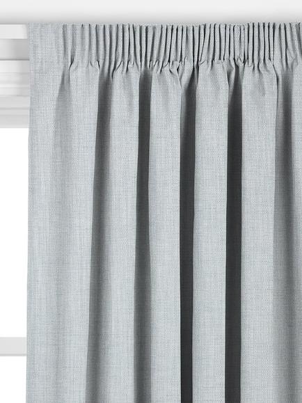 John Lewis Tonal Woven Made to Measure Curtains or Roman Blind, Ice Blue - view 2, 