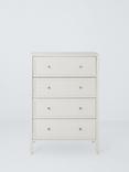John Lewis Wave 4 Drawer Chest, Greige