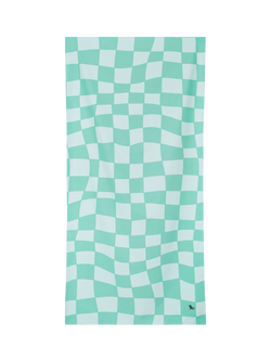 Dock & Bay Quick Dry Beach Towel, Check Mate - view 2, Green