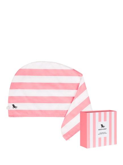 Dock & Bay Quick Dry Hair Wrap, Malibu Pink