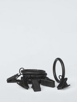 ANYDAY 16/19mm Spare Rings with Clips Pack of 10,, Black