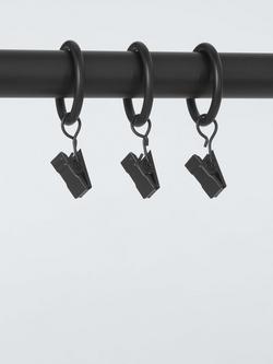 ANYDAY 16/19mm Spare Rings with Clips Pack of 10, - view 2, Black