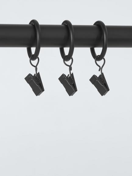 ANYDAY 16/19mm Spare Rings with Clips Pack of 10, - view 2, Black