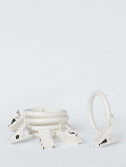 ANYDAY 16/19mm Spare Rings with Clips Pack of 10,, White