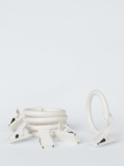 ANYDAY 16/19mm Spare Rings with Clips Pack of 10,, White
