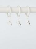 ANYDAY 16/19mm Spare Rings with Clips Pack of 10,, White