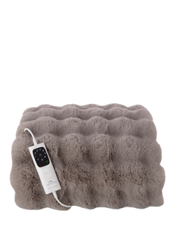 Dreamland Hygge Days Luxury Faux Fur Electric Throw, Mocha - view 2, Mocha