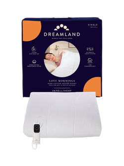Dreamland Love Mornings Single Heated Duvet, White, White