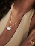 Daisy London Mother of Pearl Necklace, Gold