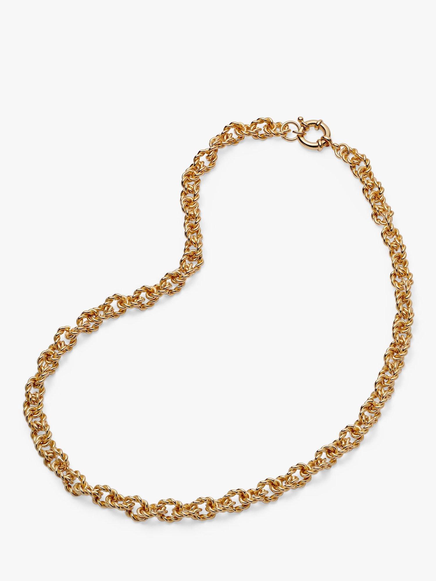 Daisy London Daisy x Polly Sayer Vintage-Style Rope Chain Necklace, Gold