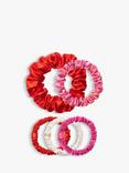 Slip® Pure Silk Assorted Scrunchie Cracker Gift Set, Scarlet