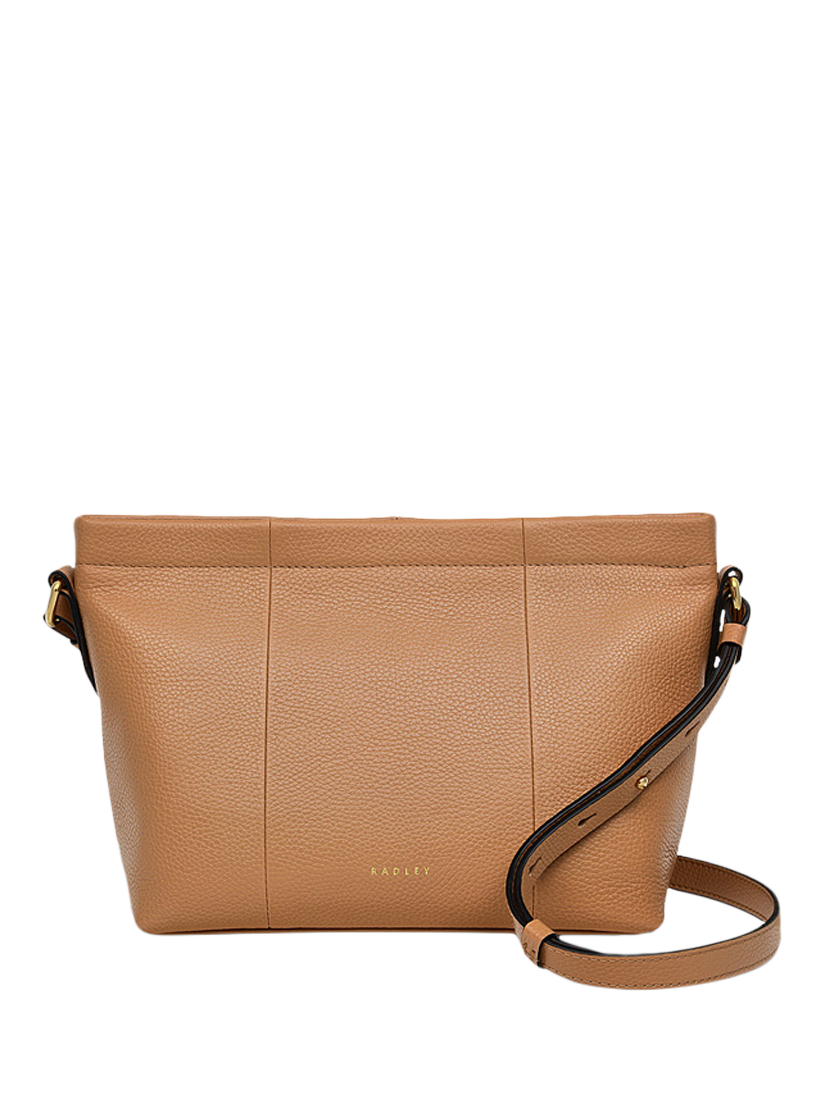 Radley Furze Lane Leather Cross Body Bag, Dark Butter