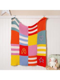 Wool Couture Toddler Bright Blanket Knit Kit - view 2, Multi Bright
