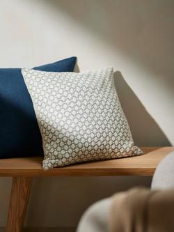John Lewis Weave Cushion - view 2, Grey
