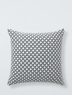 John Lewis Weave Cushion, Navy