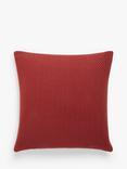 John Lewis Luce Textured Cushion, Brick Red