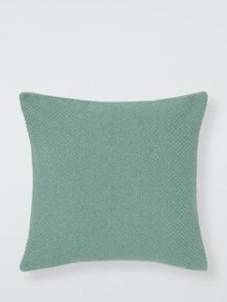 John Lewis Luce Textured Cushion, Sage