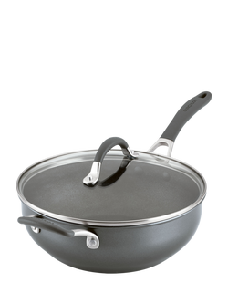 Circulon ScratchDefense Non Stick Chefs Pan & Lid, Grey
