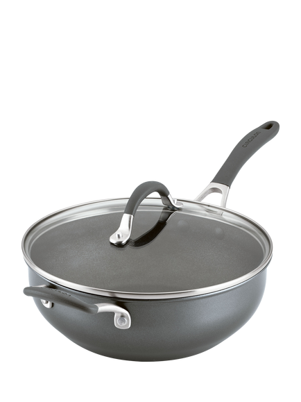 Circulon ScratchDefense Non Stick Chefs Pan & Lid, Grey