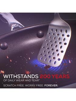 Circulon ScratchDefense Non Stick Chefs Pan & Lid - view 2, Grey