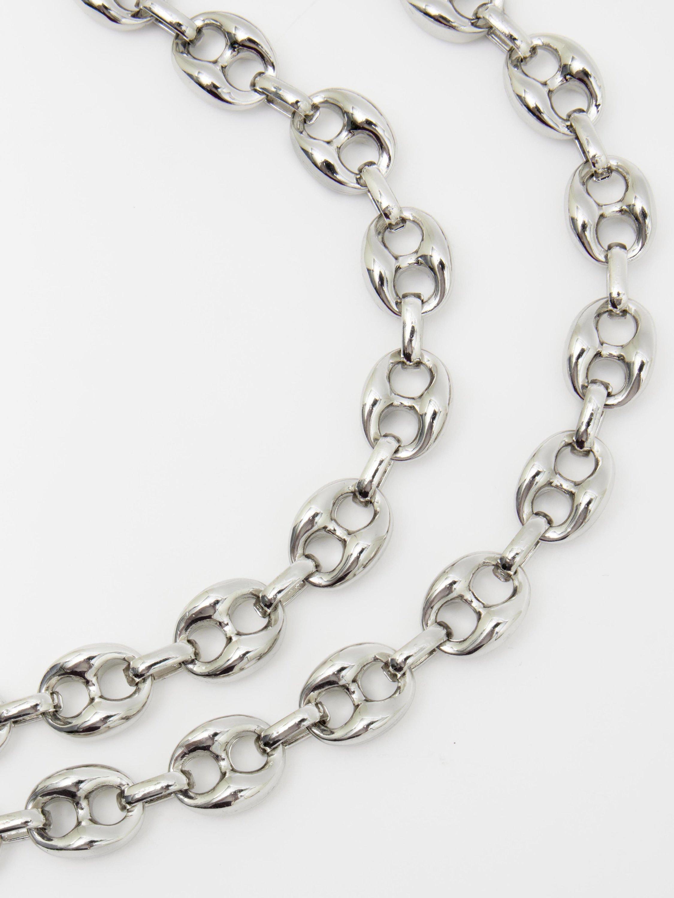 Product image 3 of 3, which shows HUSH Rima Collar Chain Necklace, Silver