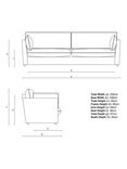 John Lewis x Sophie Conran Cocobella Grand Sofa Replacement Loose Cover, Beatrice Camelia