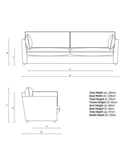 John Lewis x Sophie Conran Cocobella Grand Sofa Replacement Loose Cover - view 2, Beatrice Camelia