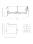 John Lewis x Sophie Conran Cocobella Medium Sofa Replacement Loose Cover, Beatrice Olive