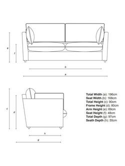 John Lewis x Sophie Conran Cocobella Medium Sofa Replacement Loose Cover - view 2, Beatrice Camelia