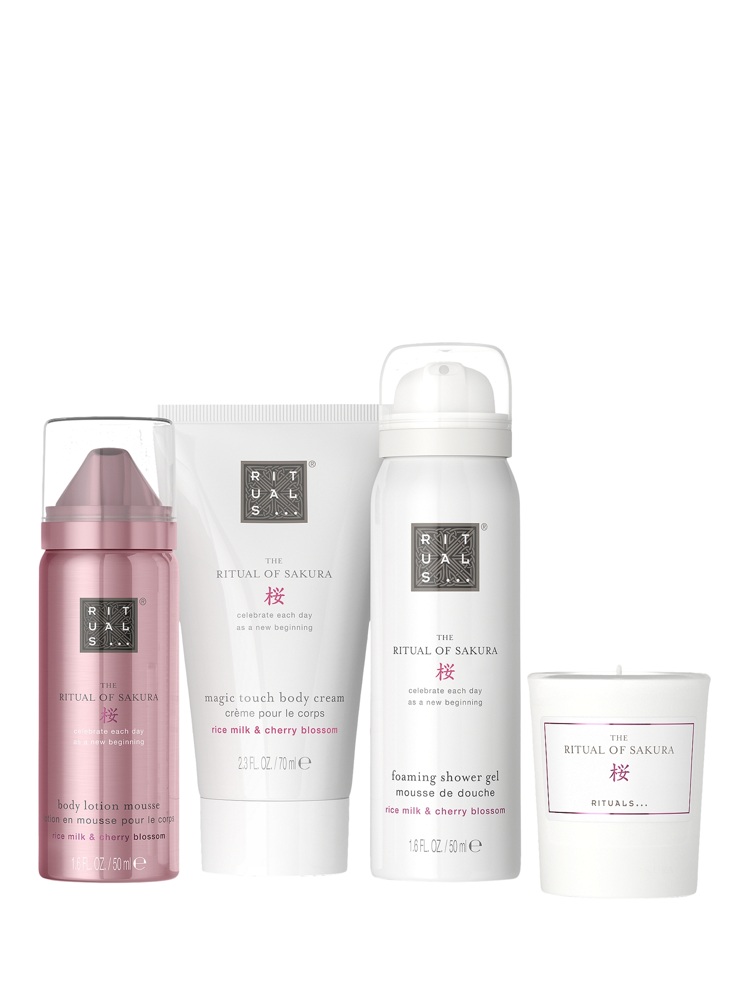 Product image 2 of 5, which shows Rituals The Ritual of Sakura Small Bodycare Gift Set