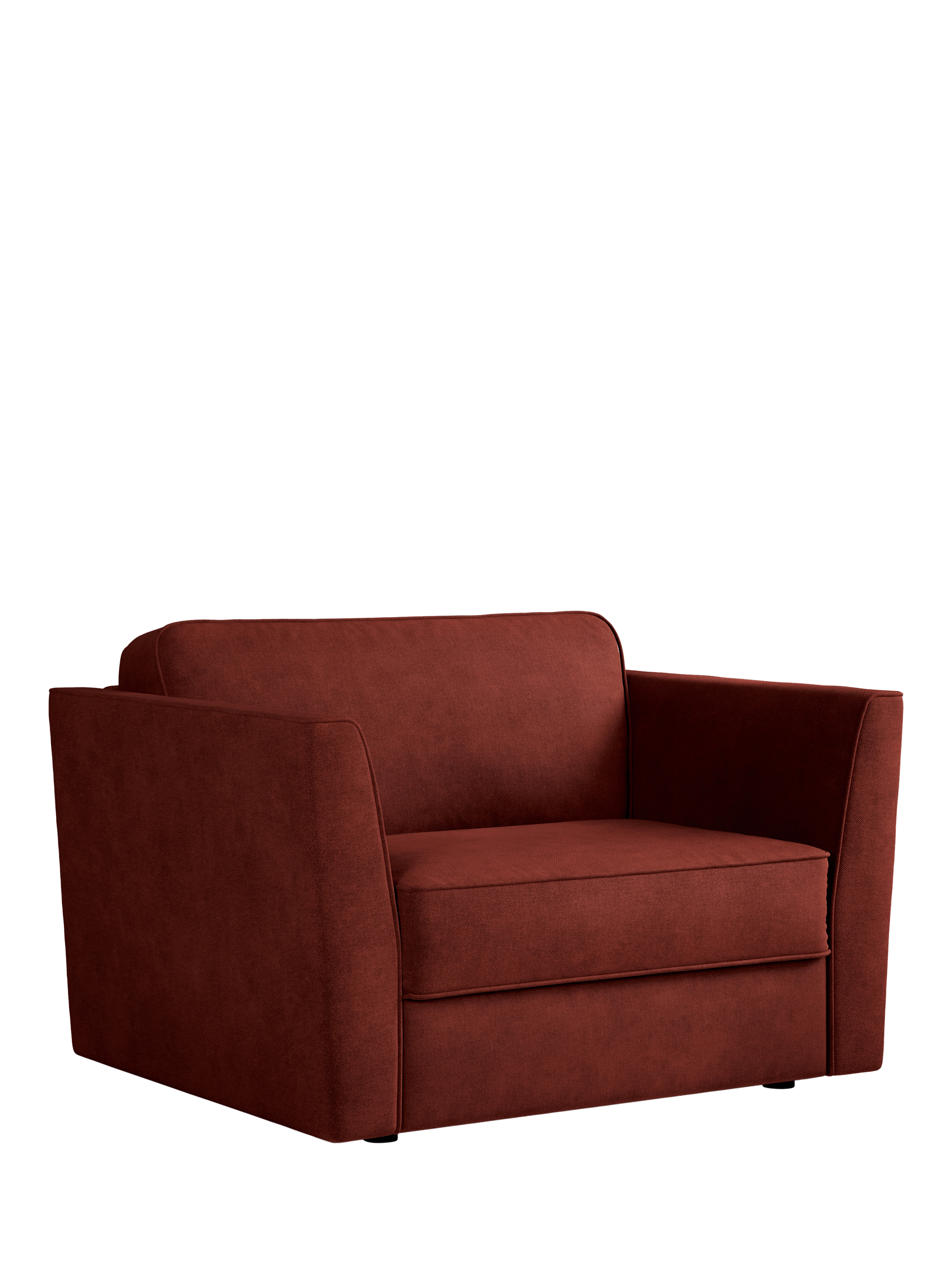 Elegance Range, JAY-BE Elegance Snuggler eSprung Mattress Sofa Bed, Brushd Twil Burn Amb
