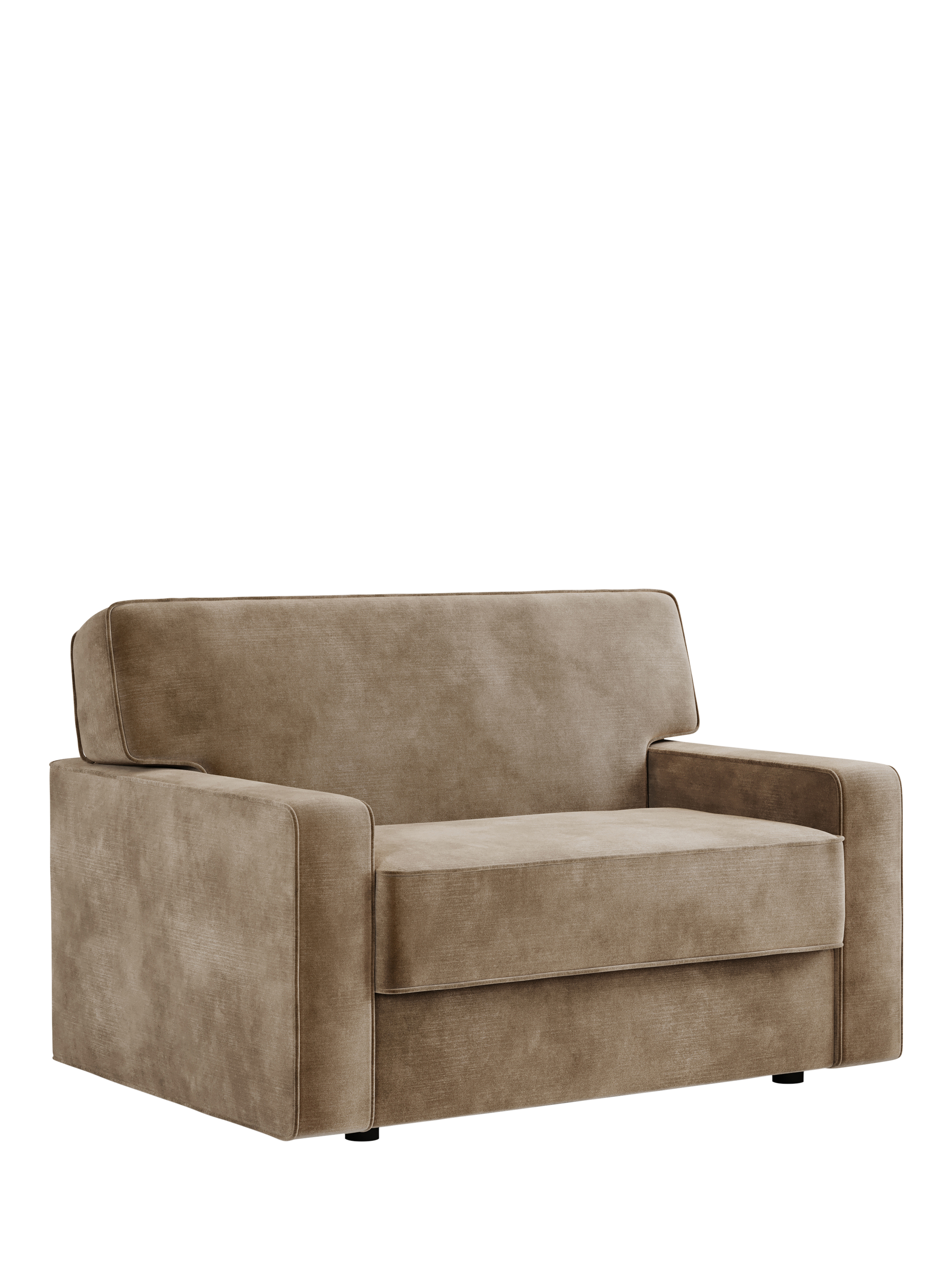 Linea Range, JAY-BE Linea Snuggler eSprung Mattress Sofa Bed, Luxe Velvet Cedar