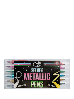 Tinc Metallic Pens, Set of 6, Multi, Multi