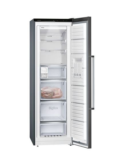 Siemens iQ500 GS36NAXEP Freestanding Freezer, Black - view 2, Black