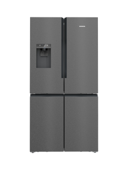 Siemens IQ700 KF96DPXEA Freestanding 70/30 American Fridge Freezer, Black, Black