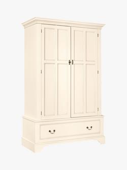 Laura Ashley Clifton 2 Door 1 Drawer Wardrobe. Ivory, Ivory