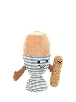 Jellycat Amuseables Eggetha Egg & Lance Soldier Soft Toy, Multi