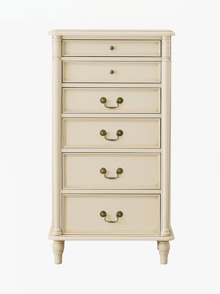 Laura Ashley Clifton 6 Drawer Tall Chest, Ivory - view 2, Ivory